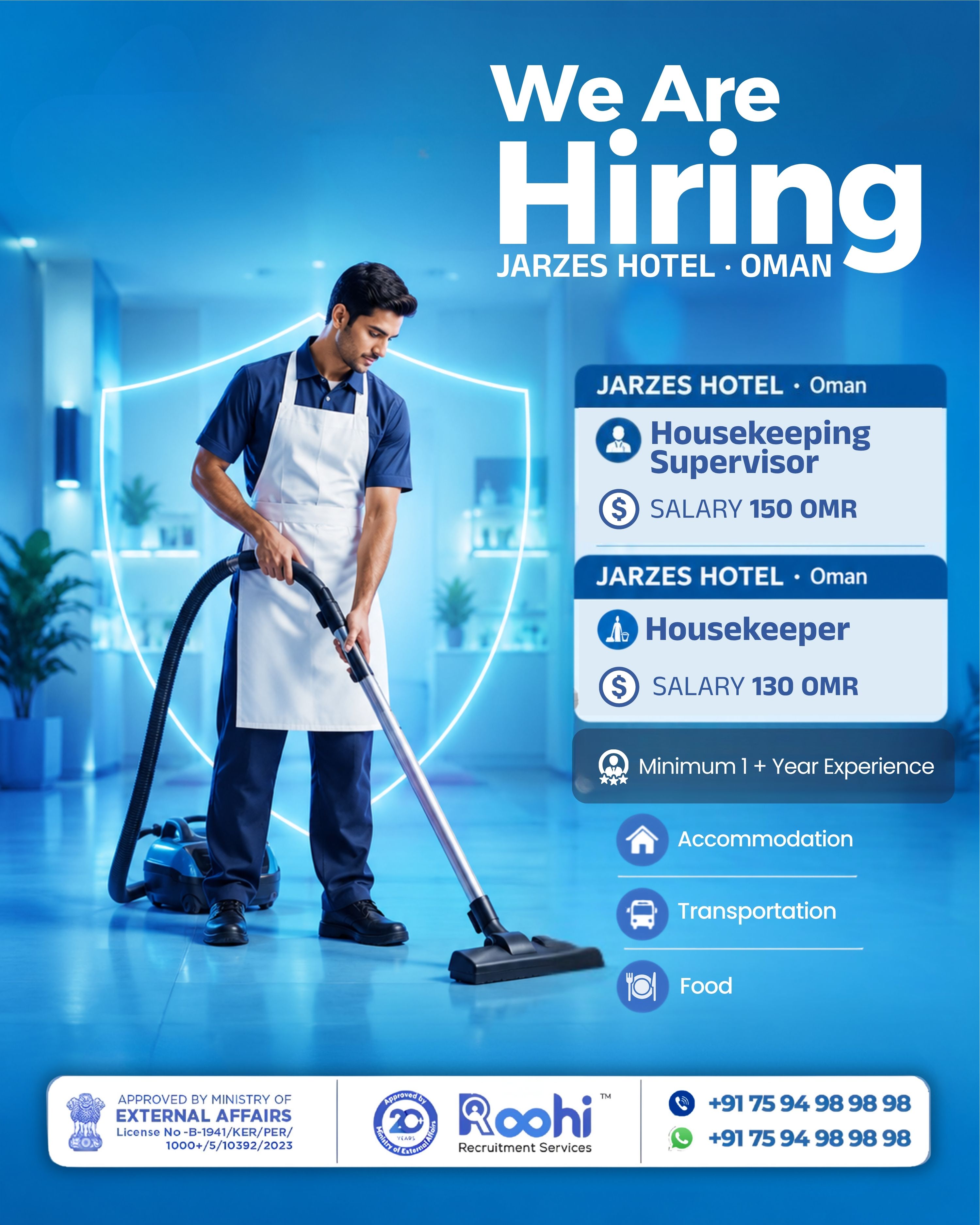Housekeeping Supervisor — JARZEZ HOTEL APARTMENTS