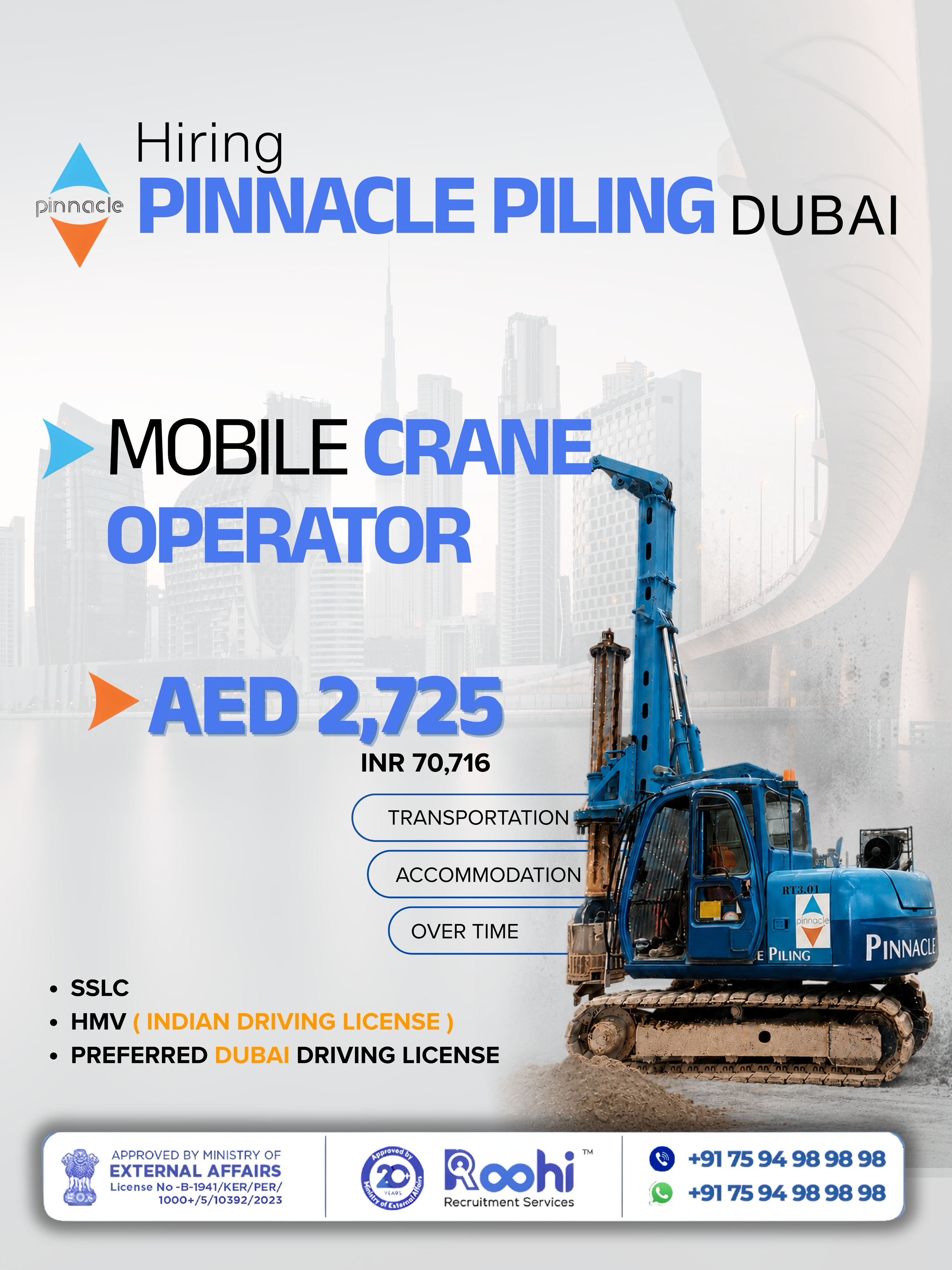 Mobile Crane Operator — PINNACLE PILING